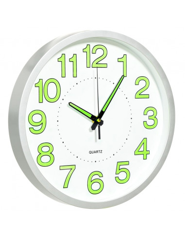 Orologio da Parete Luminoso Bianco 30 cm
