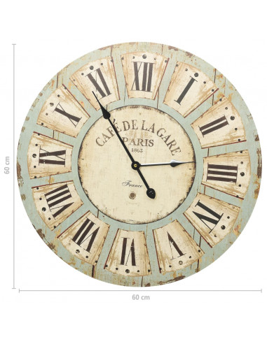 Orologio da Parete Multicolore 60 cm in MDF