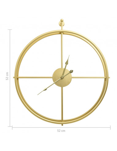 Orologio da Parete Oro 52 cm in Ferro
