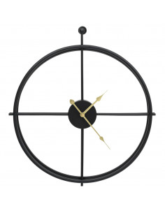 Orologio da Parete Nero 52 cm in Ferro 2