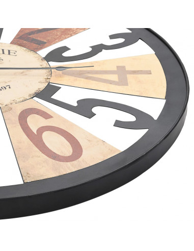 Orologio da Parete in Metallo 60 cm Multicolore