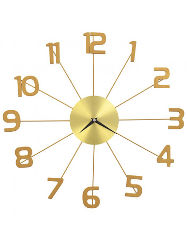 Orologio da Parete in Metallo 50 cm Dorato