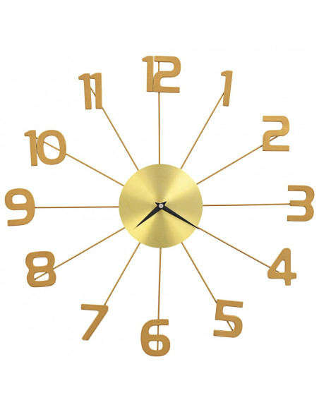 Orologio da Parete in Metallo 50 cm Dorato