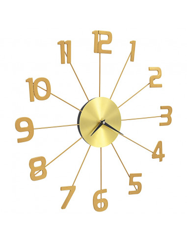 Orologio da Parete in Metallo 50 cm Dorato
