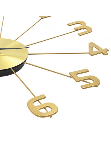 Orologio da Parete in Metallo 50 cm Dorato