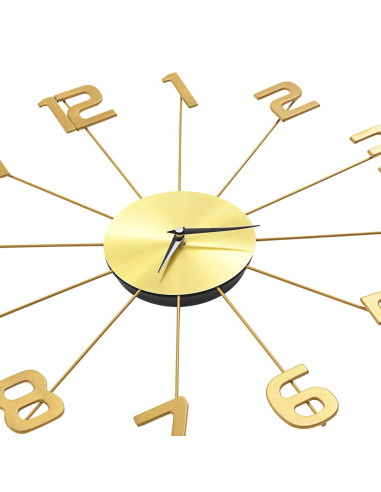 Orologio da Parete in Metallo 50 cm Dorato
