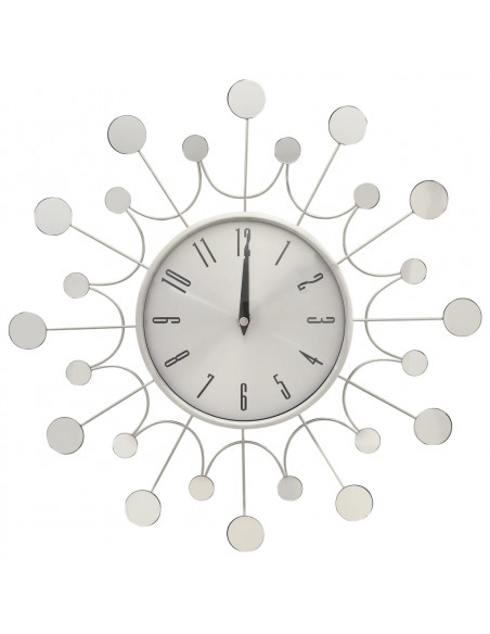 Orologio da Parete Argento 40 cm in Metallo
