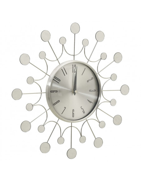 Orologio da Parete Argento 40 cm in Metallo