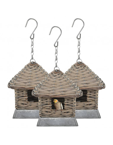 Casette per Uccellini 3 pz in Vimini