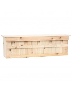 Casetta per Passeri con 5 Camere 68x15x21 cm Legno di Abete 2