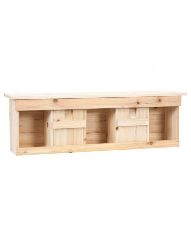 Casetta per Passeri con 5 Camere 68x15x21 cm Legno di Abete