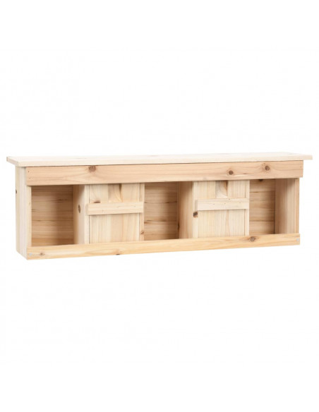 Casetta per Passeri con 5 Camere 68x15x21 cm Legno di Abete