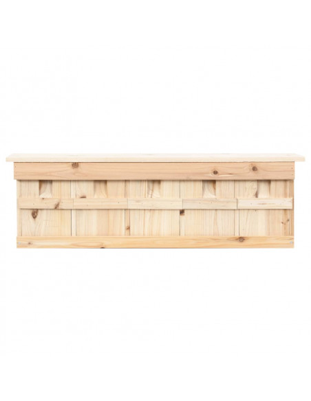Casetta per Passeri con 5 Camere 68x15x21 cm Legno di Abete