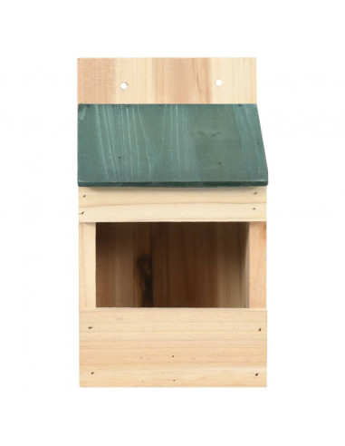 Casette per Uccelli 4 pz 12x16x20 cm in Legno di Abete