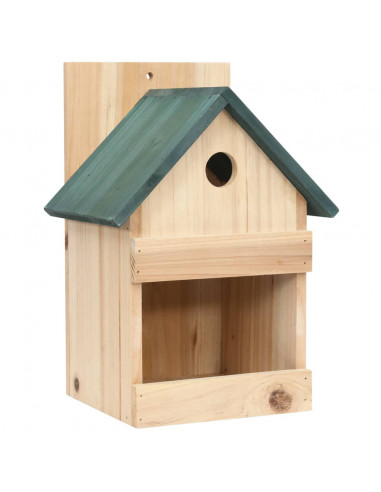 Casette per Uccelli 4 pz 23x19x33 cm in Legno di Abete