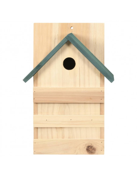 Casette per Uccelli 4 pz 23x19x33 cm in Legno di Abete