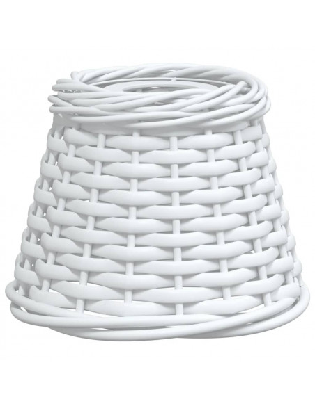 Paralume da Soffitto Bianco Ø15x12 cm in Vimini