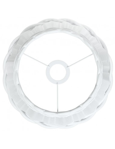 Paralume da Soffitto Bianco Ø30x20 cm in Vimini