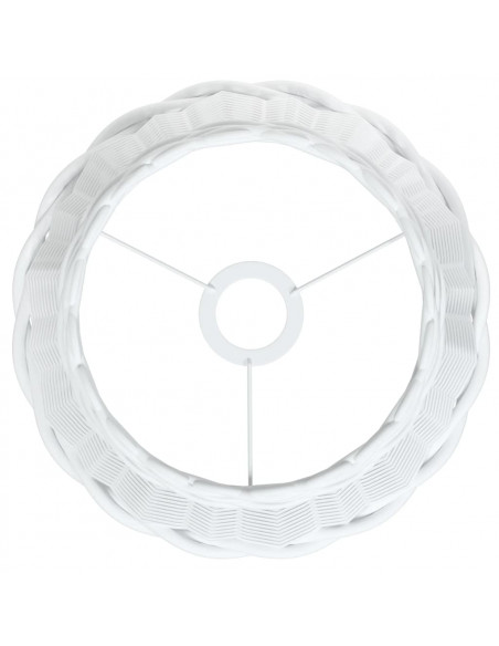 Paralume da Soffitto Bianco Ø30x20 cm in Vimini