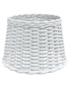 Paralume da Soffitto Bianco Ø40x26 cm in Vimini 2