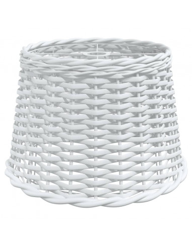 Paralume da Soffitto Bianco Ø40x26 cm in Vimini