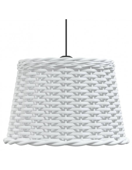 Paralume da Soffitto Bianco Ø40x26 cm in Vimini