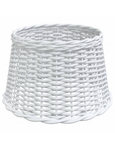 Paralume da Soffitto Bianco Ø45x28 cm in Vimini