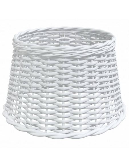Paralume da Soffitto Bianco Ø45x28 cm in Vimini