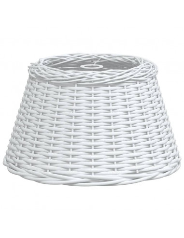 Paralume da Soffitto Bianco Ø50x30 cm in Vimini