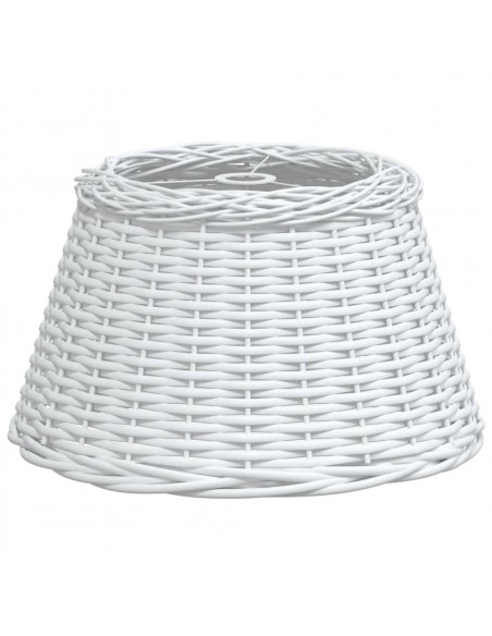 Paralume da Soffitto Bianco Ø50x30 cm in Vimini
