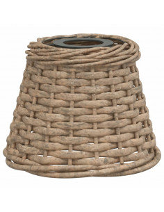 Paralume da Soffitto Marrone Ø15x12 cm in Vimini 2