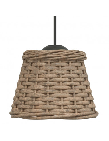 Paralume da Soffitto Marrone Ø15x12 cm in Vimini