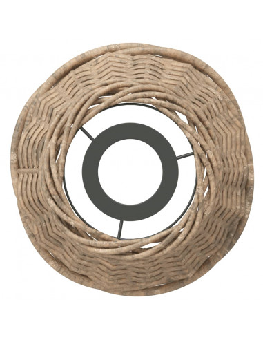 Paralume da Soffitto Marrone Ø15x12 cm in Vimini
