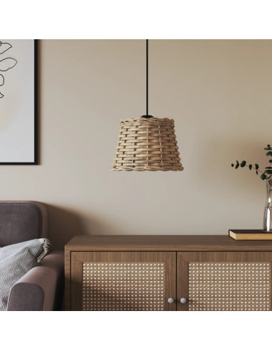 Paralume da Soffitto Marrone Ø20x15 cm in Vimini