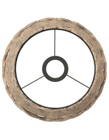 Paralume da Soffitto Marrone Ø25x17 cm in Vimini