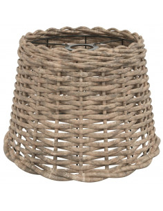 Paralume da Soffitto Marrone Ø30x20 cm in Vimini 2