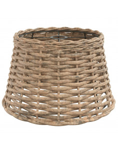 Paralume da Soffitto Marrone Ø38x23 cm in Vimini 2