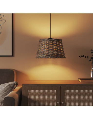 Paralume da Soffitto Marrone Ø38x23 cm in Vimini