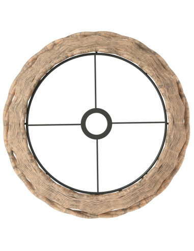 Paralume da Soffitto Marrone Ø38x23 cm in Vimini