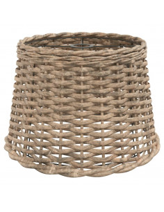 Paralume da Soffitto Marrone Ø40x26 cm in Vimini 2