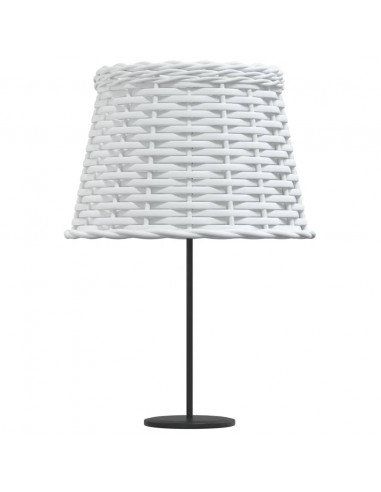 Paralume Bianco Ø25x17 cm in Vimini