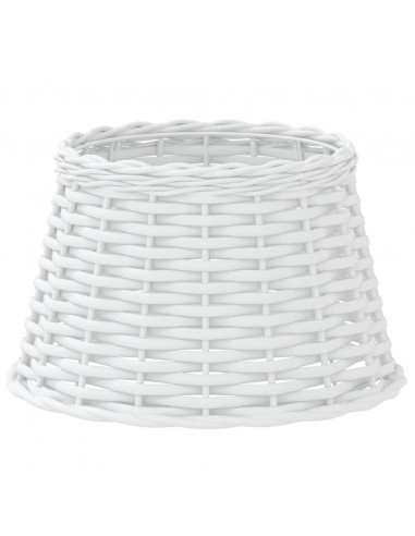 Paralume Bianco Ø38x23 cm in Vimini