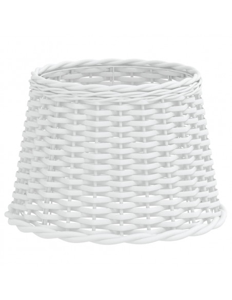 Paralume Bianco Ø40x26 cm in Vimini