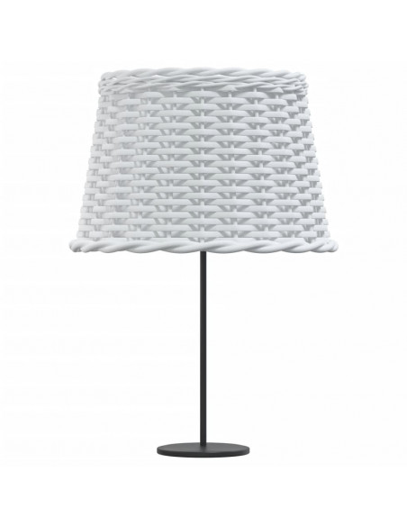 Paralume Bianco Ø40x26 cm in Vimini