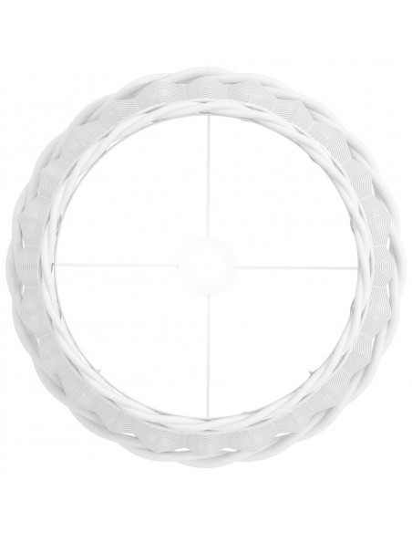 Paralume Bianco Ø40x26 cm in Vimini