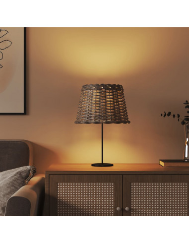 Paralume Marrone Ø30x20 cm in Vimini