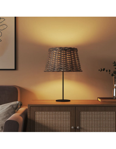 Paralume Marrone Ø38x23 cm in Vimini