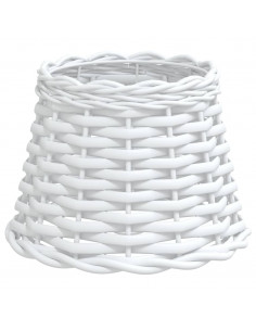 Paralume Bianco Ø20x15 cm in Vimini 2