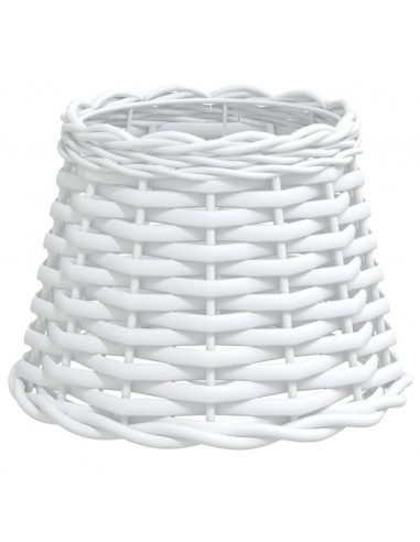 Paralume Bianco Ø20x15 cm in Vimini