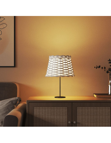 Paralume Bianco Ø20x15 cm in Vimini